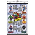thumbnail image 3 of Marvel Comics - Action Figures Wall Poster with Magnetic Frame, 22.375" x 34", 3 of 5