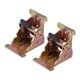 thumbnail image 3 of 2 piezas de bisagras autoblocantes para patas de mesa, accesorios de bisagra plegables, engrosadas y plegables Color zinc, 3 of 9