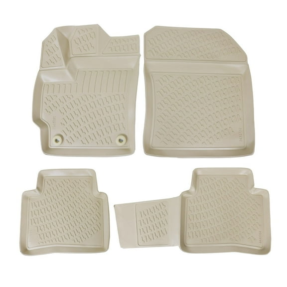 2019-2026 Toyota Corolla Sedan Floor Mats Liners Full Set All Weather Beige