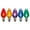 Multicolor, variant on Vickerman C7 Twinkle Transparent Plastic LED Blue Dimmable Bulb, 25 per bag