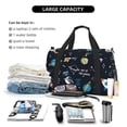 thumbnail image 5 of Rocae Space Print Hand Travel Bag Travel Duffel Bag and Fitness Bag, Women's Waterproof Weekend Tote, Men's Travel and Fitness Essentials, 5 of 7