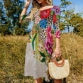 thumbnail image 4 of Vibrant Floral Leopard Zebra Print Dress Summer Dresses Woman Street Style Big Size Casual Dress, 4 of 9