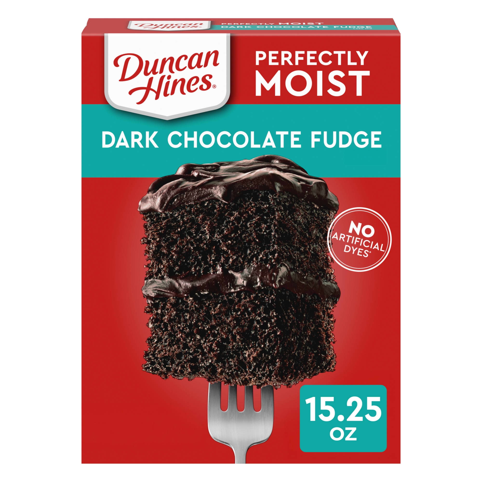 (7 pack) Duncan Hines Dark Chocolate Fudge Cake Mix, 15.25 oz.