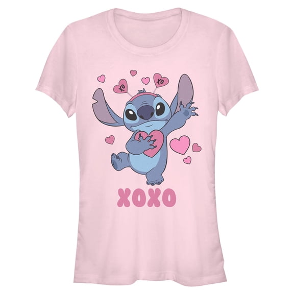 Juniors Lilo & Stitch Heart Accessories Stitch T Shirt
