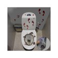 thumbnail image 1 of 1 Set Halloween Toilet Sticker Creepy Scary Waterproof Vivid Rat Decal, 1 of 6