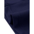 thumbnail image 5 of INSPIRE CHIC Work Dresses for Women 3/4 Sleeve Boat Neck Elegant Belted Formal Midi Dress M Navy Blue, 5 of 6