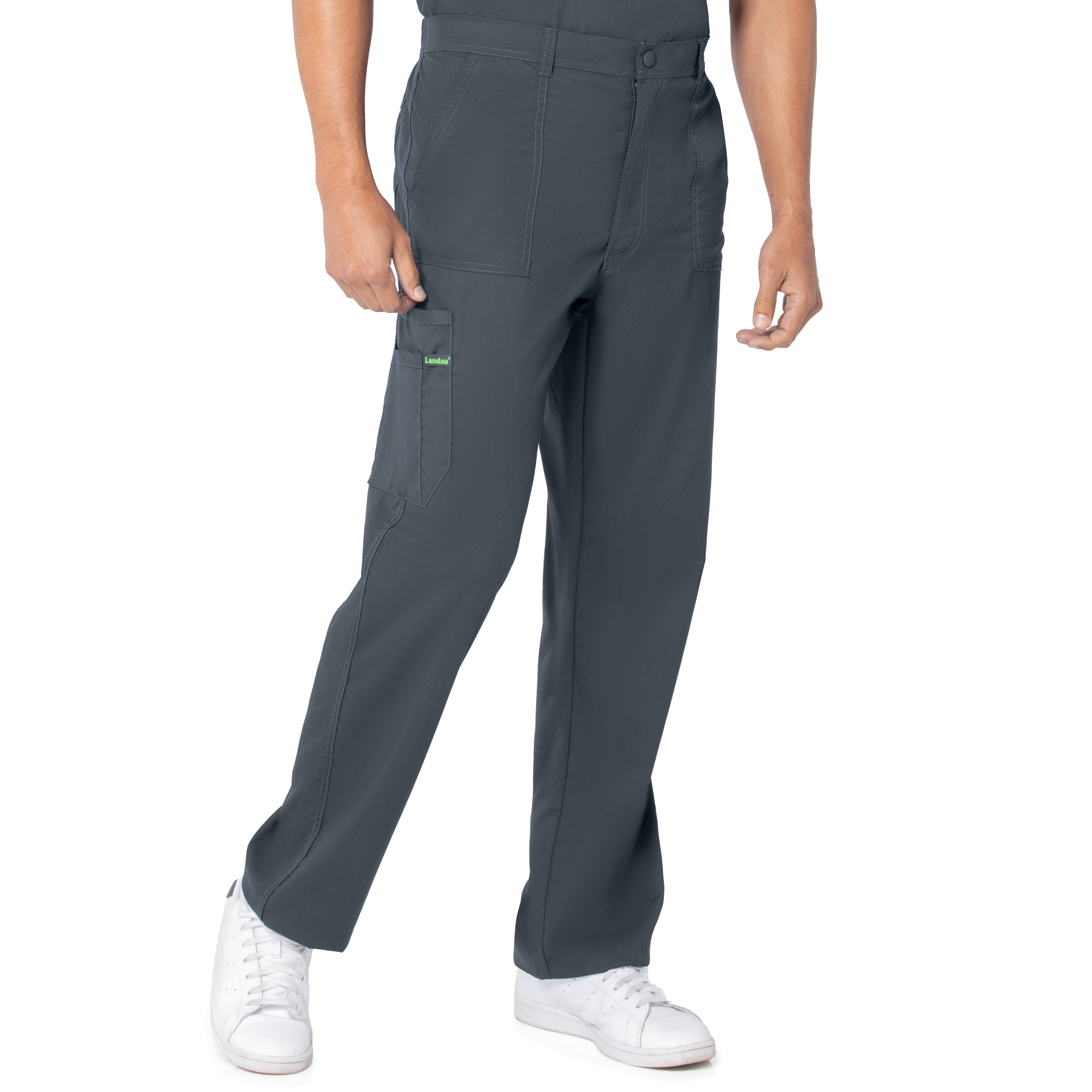 men's cargo scrub pants with belt loops