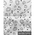 thumbnail image 6 of Cute Pumpkins Thanksgiving Kitchen Valances for Windows Farmhouse Linen Window Valance Curtain for Living Room Window Treatment Fall Leaves Pastoral Farm Valance Rod Pocket Topper Drape, 42 x 12 Inch, 6 of 6