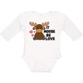thumbnail image 3 of Inktastic It Moose Be Love with Cute Moose Boys or Girls Long Sleeve Baby Bodysuit, 3 of 5