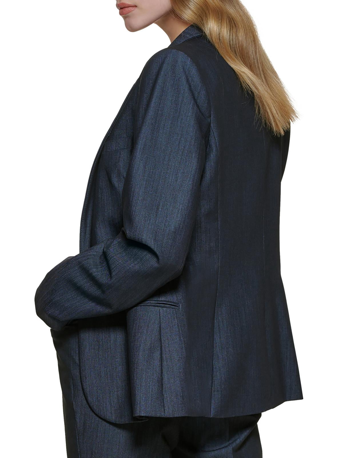 Womens Woven Long Sleeves One-Button Blazer - image 2