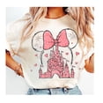 thumbnail image 1 of Disney Castle Minnie Mouse Bow Magic Kingdom T-Shirt All Size S-5XL, 1 of 4