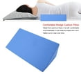 thumbnail image 2 of Confortable Foam Cushion Leg Elevation Back Lumbar Relief Rest Support Pillow Cover Pad(Blue), 2 of 5