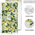 thumbnail image 2 of Summer Lemon Floral 2 PCS Hand Towels for Bathroom, Tropical Palm Leaf Kitchen Towel Ultra Soft and Absorbent Decorative Fingertip Face Bath Towels for Spa & Hotel, 28.3"x 14.4", 2 of 5