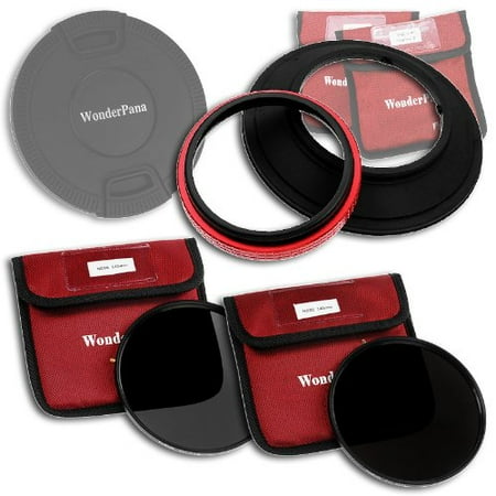 Fotodiox Filter Kit WonderPana 145 ND Kit - 145mm Filter Holder, Cap, ND16 & ND32 Filters for 14mm Full Frames (Samyang, Rokinon, Polaroid, ()