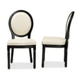 thumbnail image 4 of Baxton Studio Louis Dining Chair, Set of 2, Beige, 4 of 9