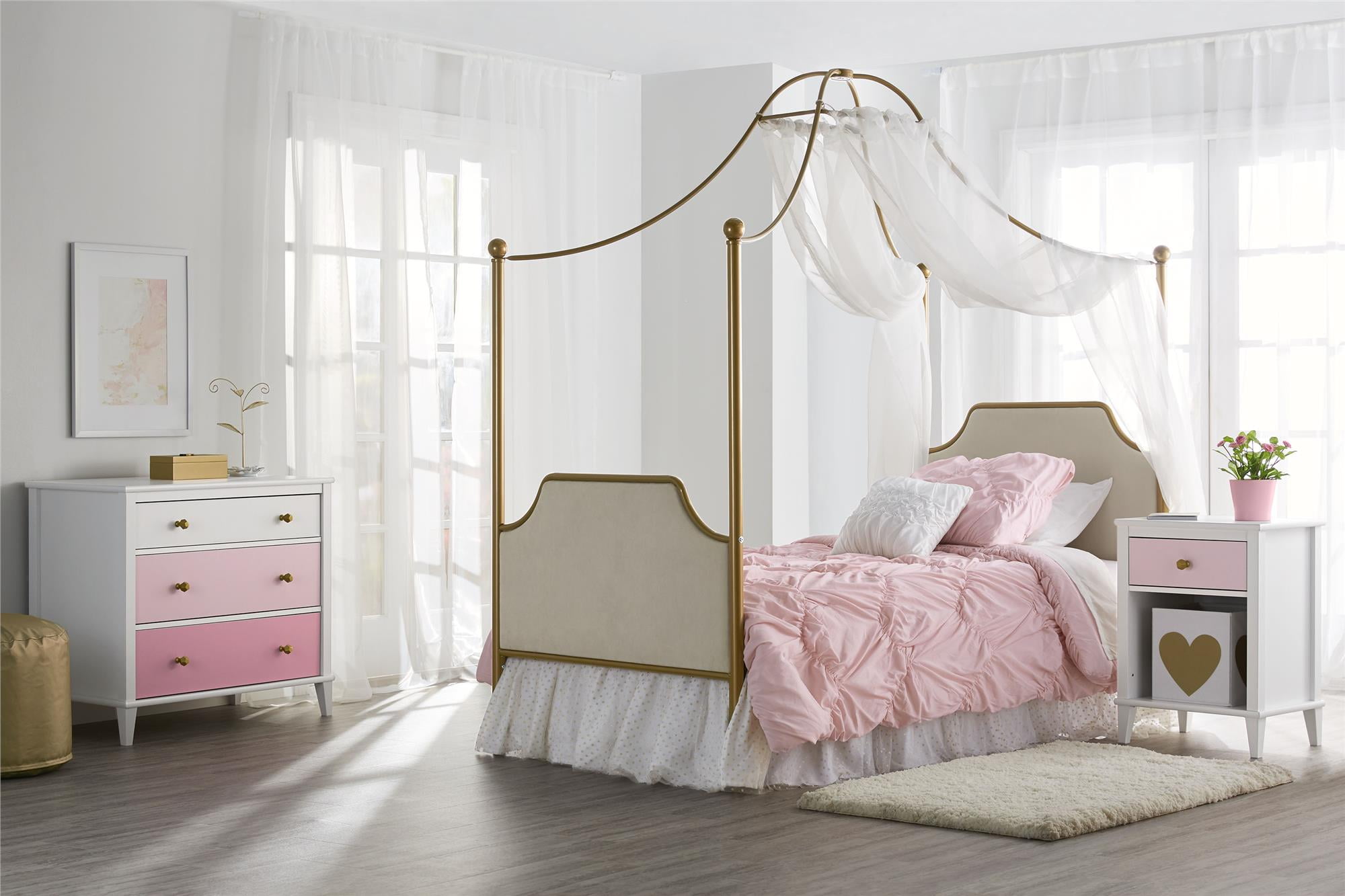 Little Seeds Monarch Hill Poppy Nightstand White Walmart Com Walmart Com