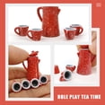 thumbnail image 4 of 1 Set of Miniature Kettle Mini Cups Art Crafts Miniature Tea Set Pretend Play Tea Set, 4 of 9