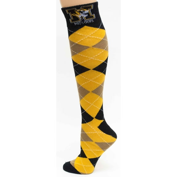 Missouri Tigers Argyle Sock - Donegal Bay - Unisex - One Size - Knee-High