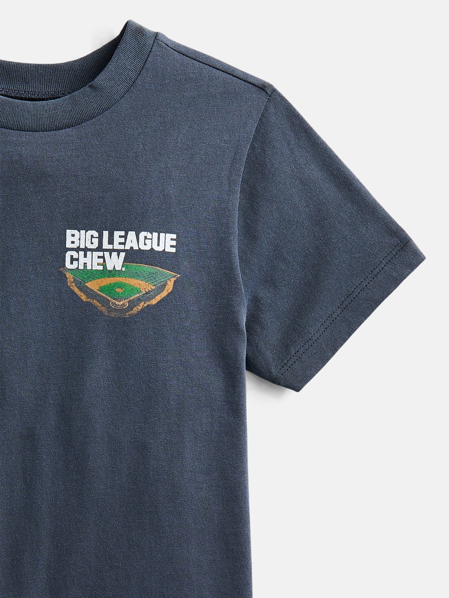 Big League Chew Boys' Front Back Graphic Tee with Short Sleeves, Sizes 4-18