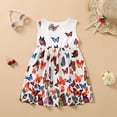 thumbnail image 2 of Uccdo 2T-12T Girls Casual Summer Dresses Cute Printed Beach Wear Boho Dress Sleeveless Sundress, 2 of 8