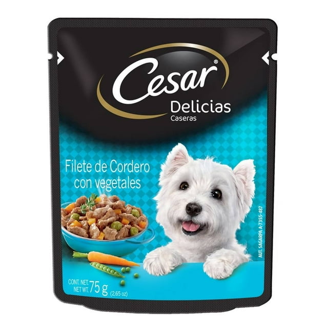 Alimento para Perro César Delicias Caseras Filete de Cordero con Vegetales 75 g