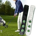thumbnail image 3 of Golf Indicator Rod Holder Abrasion-resistant Four-leaf Clover Pattern Faux Leather Aiming Exercise Training Aid Golf Alignment Stick Cover Golf Supplies, 3 of 7