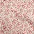 thumbnail image 1 of oneOone Polyester Spandex Red Fabric Asian Paisley Sewing Material Print Fabric By The Yard 56 Inch Wide, 1 of 5