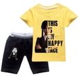 thumbnail image 1 of Nuevo conjunto de ropa de verano para niñas Addams, camiseta de manga corta 100% algodón + pantalones cortos, conjunto de ropa para niños zhangyuxiang LED, 1 of 2
