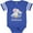 Football Blue and White, variant on Inktastic My Grandma Loves Me to the Moon and Back Elephant Family Boys or Girls Baby Bodysuit