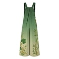 thumbnail image 6 of Women St. Patrick's Day Baggy Overall Shamrock Print Sleeveless Straight Leg Jumpsuits 2026 Fashion Spring Rompers with Adjustable Straps, 6 of 6