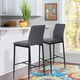 thumbnail image 5 of Set of 2 Bancos Alto con Respaldo y Reposapié, Color Gris HOMEMAKE FURNITURE Moderno, 5 of 6