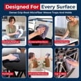 thumbnail image 3 of USANOOKS Microfiber Cleaning Cloths-Microfiber Towels-Gray- Pack of 12 (12.5"x12.5"), 3 of 9