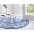 thumbnail image 3 of Rugs.com Boston Collection Rug – 3 Ft Round Blue Low-Pile Rug Perfect For Kitchens, Dining Rooms, 3 of 9