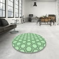 thumbnail image 3 of Ahgly Company Indoor Rectangle Patterned Mint Green Area Rugs, 5' x 7', 3 of 6