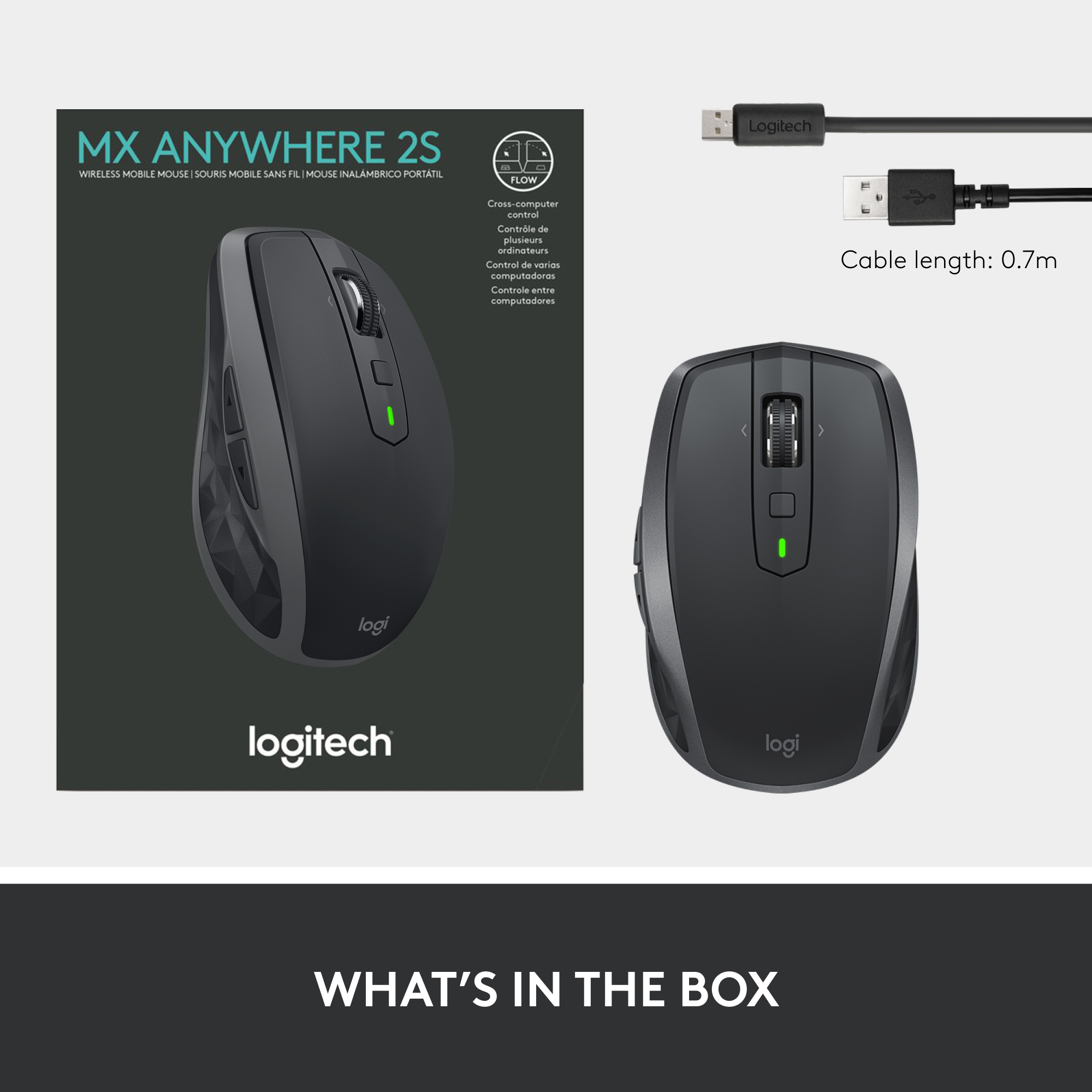 Logitech MX Anywhere 2S Bluetooth Compact Mouse photo 3