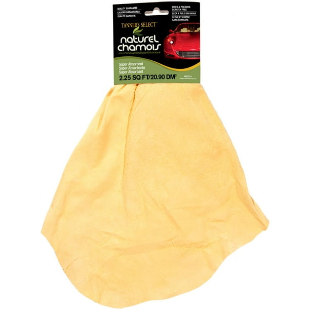 Tanner's Select Natural Sheepskin Car Drying Chamois 2.25 SQFT