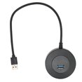 thumbnail image 1 of Concentrador USB 3,0, 4 puertos, protección contra sobrecorriente, amplia compatibilidad, pequeña estación de acoplamiento USB 3,0 portátil para viajes en casa, 1 of 8