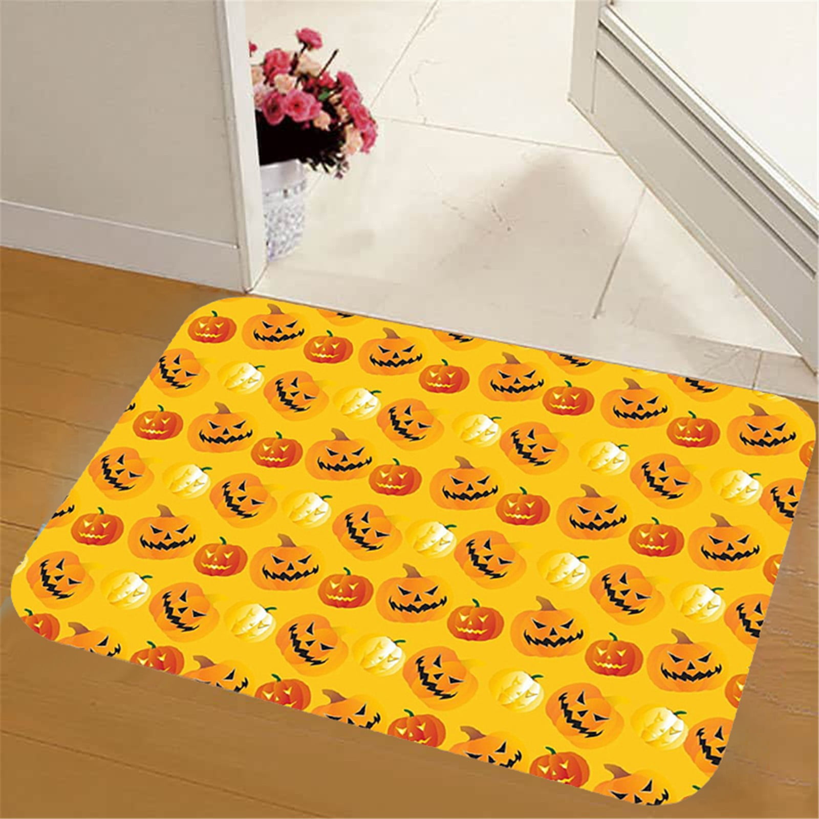 SDJMa Halloween Doormat Welcome Mat, Outdoor Mat, Large Front Door Mat  Indoor Entrance Mat, Back Door Mat Outdoor Entrance, Front Porch Rug  Farmhouse Home Fall, 24x16, Brown,summer savings 