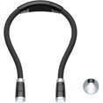 thumbnail image 1 of Luz de lectura recargable, luz nocturna manos libres con 3 niveles de brillo ajustables - Cable USB incluido (negro) JM, 1 of 5