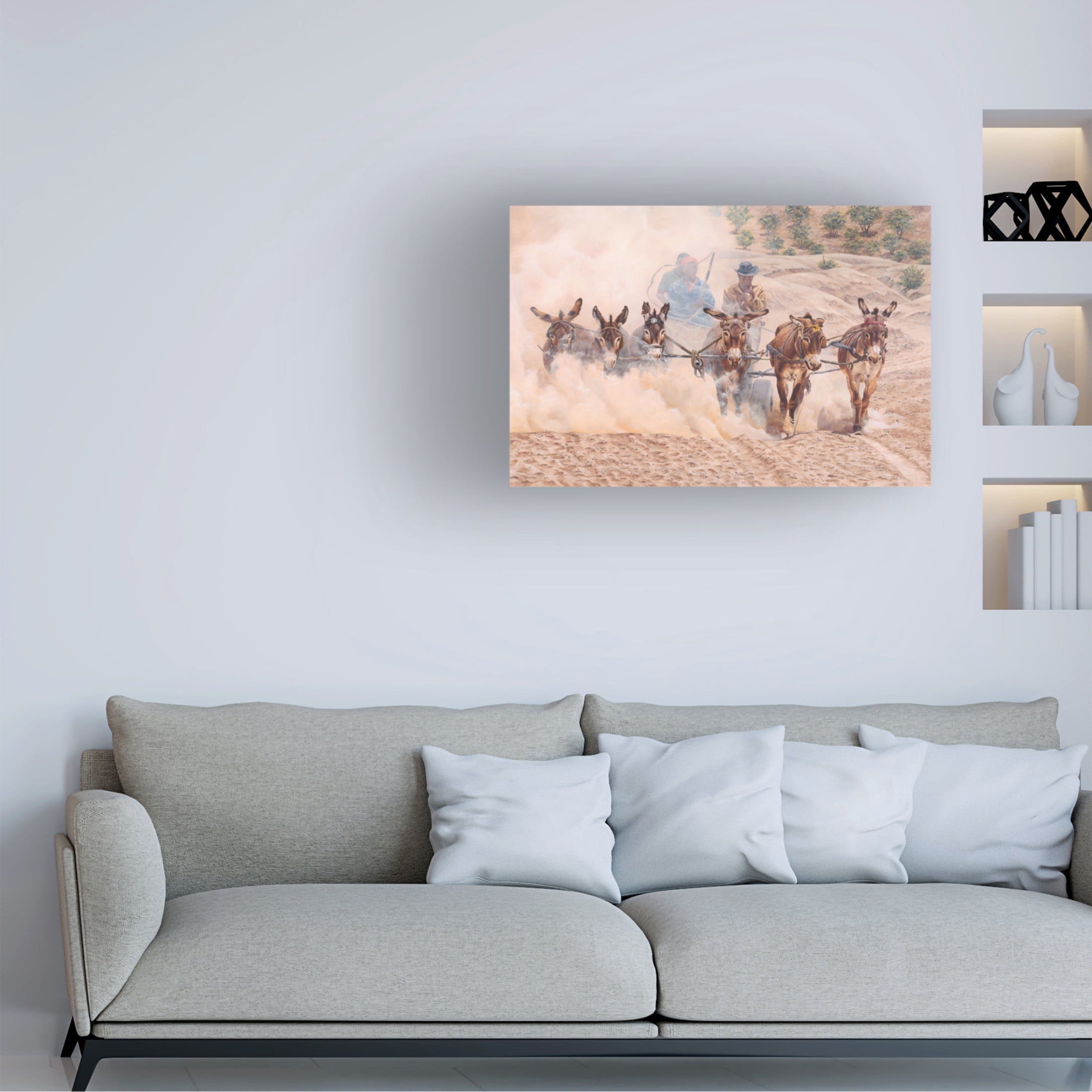 Canvas Wall Art - Delene Lambert 'Kalahari Ferrari' Wall Art for Living Room, Bedroom, or Office Décor by Trademark Fine Art - 24 x 16 Inches