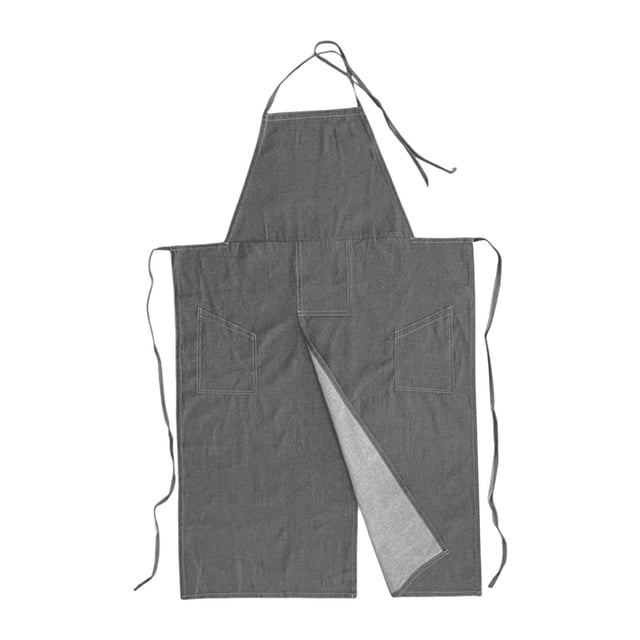 Siruishop Full Cover Pottery Apron Split Leg Adjustable for Kitchen Bartending Pottery gray