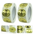 thumbnail image 2 of 2 Rolls Christmas Labels Self Adhesive Golden Stickers Packaging Sticker, 2 of 7