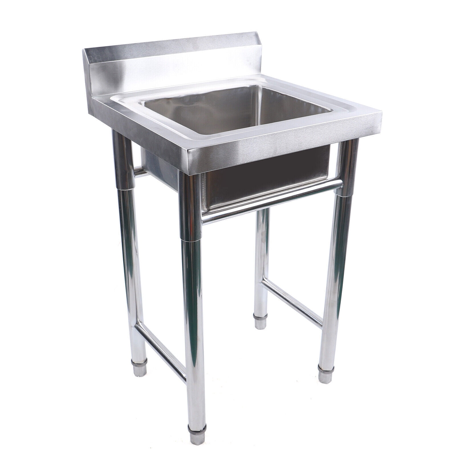 20''Wire Drawing and Polishing Freestanding Sink Stainless Steel Tub