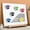Yellow, variant on ​​Magnetic EVA Whiteboard Eraser Petal Shape - Washable Dry Erase Cleaner Tool, Multi-Surface Felt Wiper, Portable Desk Accessory for Office​​