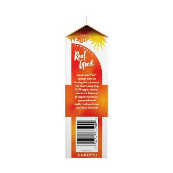 Island Oasis Mango Peach Beverage Mix, 32 Fluid Ounce -- 12 per case