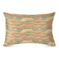 thumbnail image 2 of Peach Clouds 21x54" King Plush Pillow Case, Durable Zippered Bed Pillowcase for Sofa, 2 of 9
