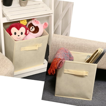 Storage Shelves With Baskets For Kids 6Pcs Foldable Storage Cube Fabric Basket Bins Cloth Folding Box Closet Drawers Container Dresser Basket Organizer Shelf Collapsible For Underwear Sock Bra Tight Kids Toy ()