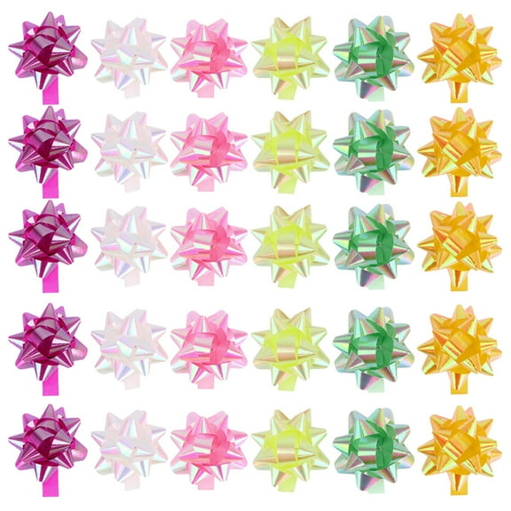 AURARMLET Satin Ribbon present Bows Assorted Color 120pcs