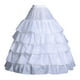 thumbnail image 1 of Crinolina enagua blanca bridal crinoline crinoline subskirt se desliza para eventos vestidos de pelota, 1 of 8