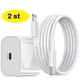 thumbnail image 1 of 2 st iPhone snabbladdare USB-C strömadapter 20W + kabel vit, 1 of 3